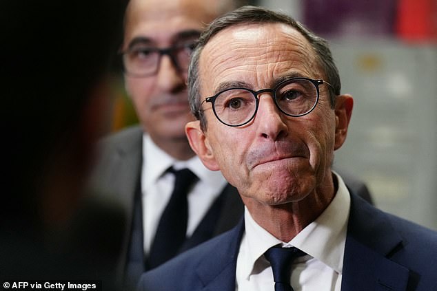 Bruno Retailleau's (pictured) calls for a harsher line on asylum claims, violence against police, prison sentences, radical Islam and drug trafficking underline the sway of Marine Le Pen 's right National Rally (RN) party on the newly installed government