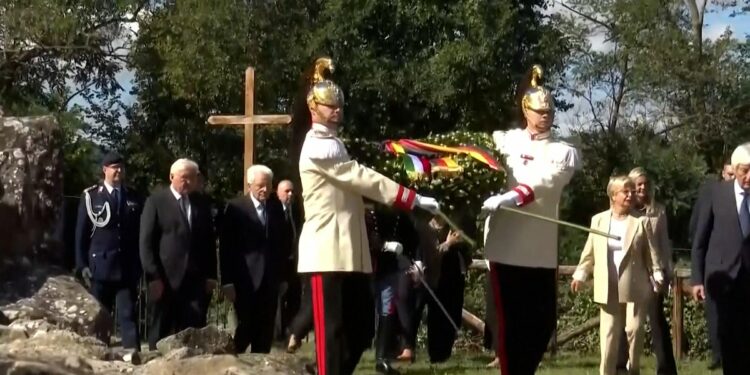 German and Italian Presidents attend 80th anniversary of World War II Marzabotto massacre