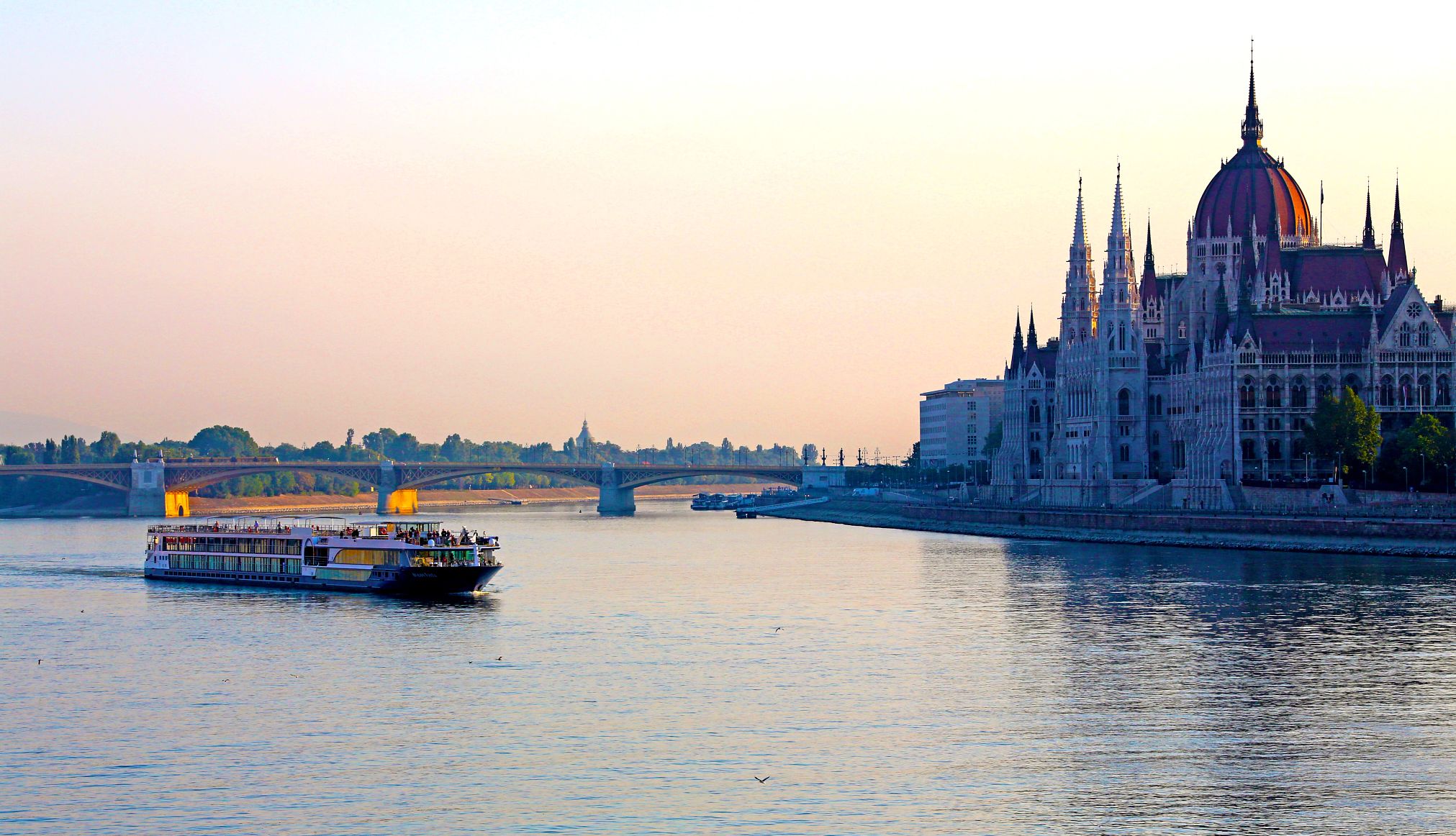 a cruise on a river in europe