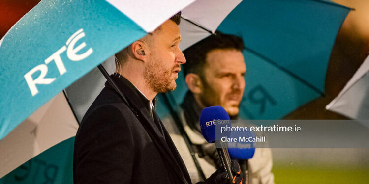 RTE sport pundits Alan Cawley and Stuart Byrne.