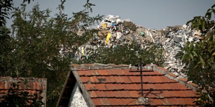 Rubbish Above Rooftops In A Serbian Town As Landfills Overflow