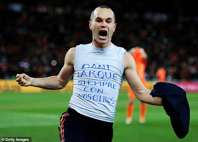 Iniesta scored the winning goal in the 2010 World Cup final against the Netherlands