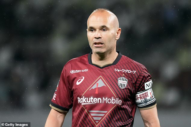 Iniesta joined Japanese side Vissel Kobe after leaving Barcelona in 2018