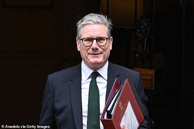 Sir Keir leaves 10 Downing Street ahead of Prime Minister's Questions on September 4