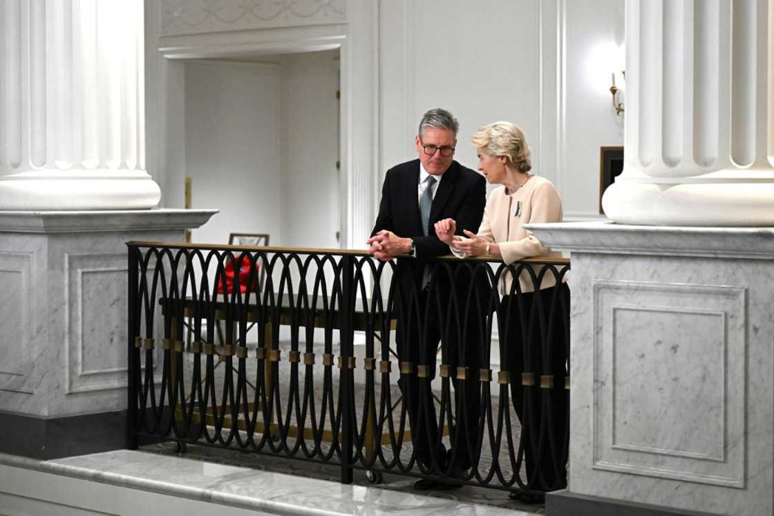 Starmer and von der Leyen met during the UN General Assembly in September