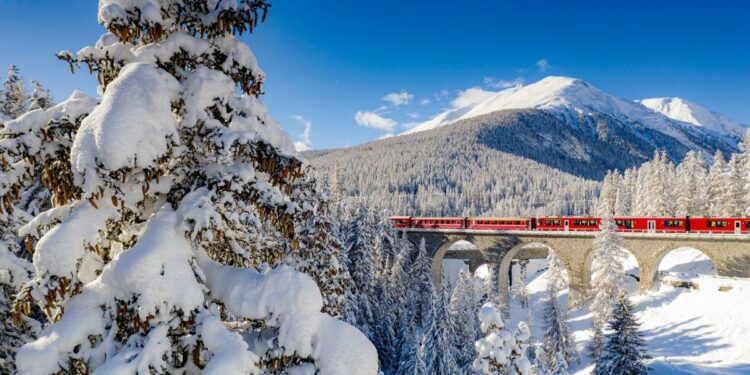 The most spectacular winter train journeys in Europe