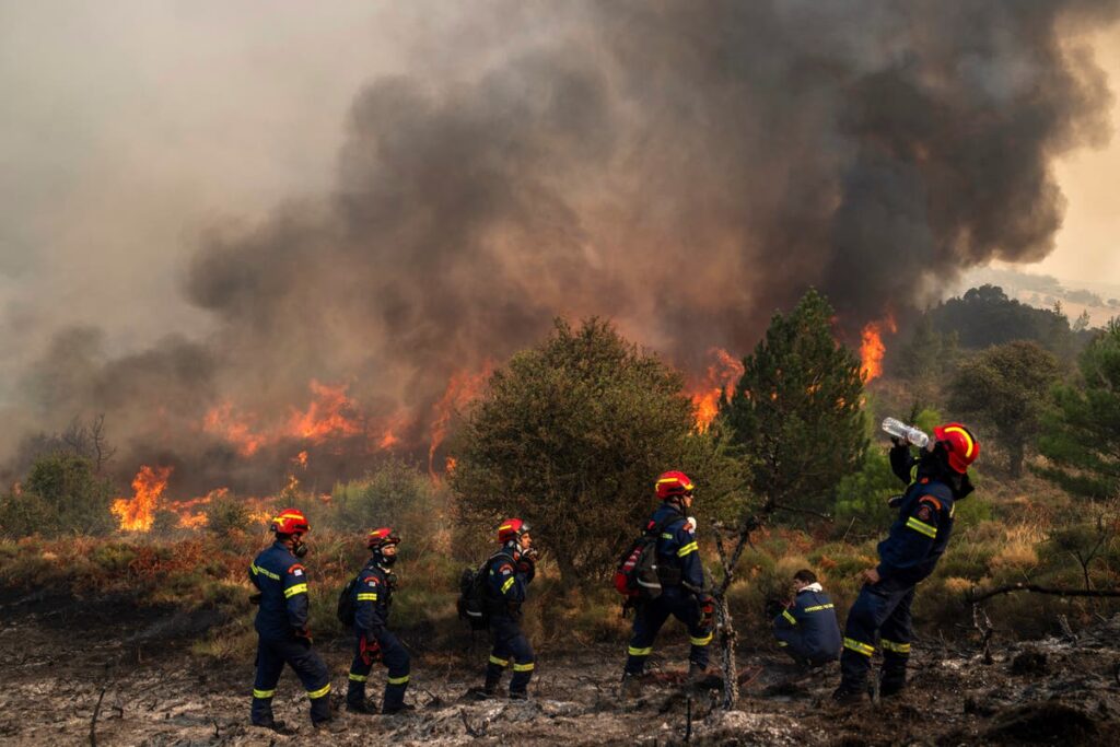Deadly Greece wildfire believed to have been by beekeeper as villages evacuated