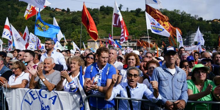 Europe’s right-wing leaders rally 25,000 at Italy’s ‘sacred’ ground