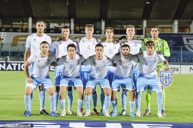 Of the 22 players in the squad, 13 were aged 23 and under as evidence of San Marino's ethos