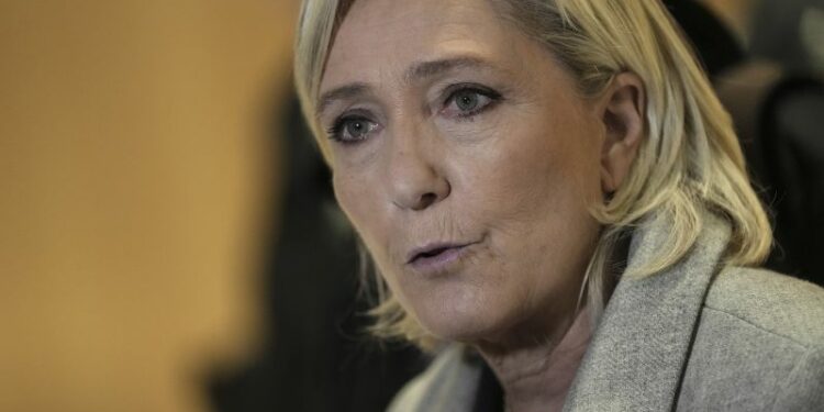 France’s Marine Le Pen and her party go on trial accused of embezzling EU funds