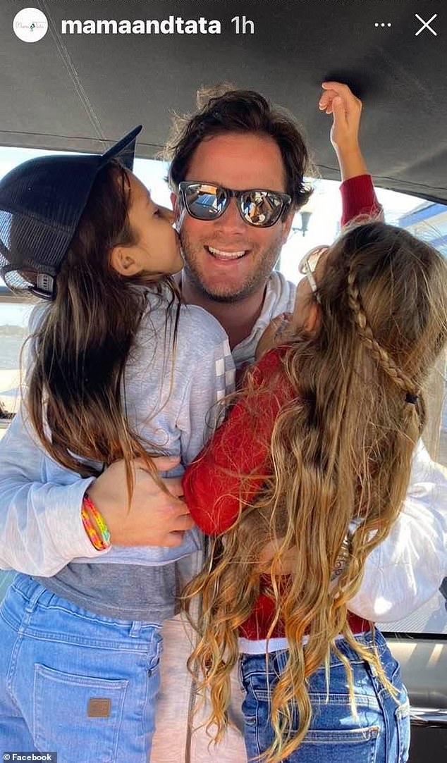 Miller, pictured with his daughters on his wife's lifestyle Instagram account, was being sued for more than $221k by two companies at the time of his death