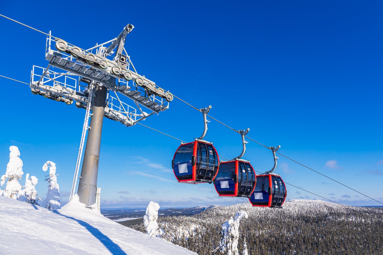 Santa’s slopeside in Ruka