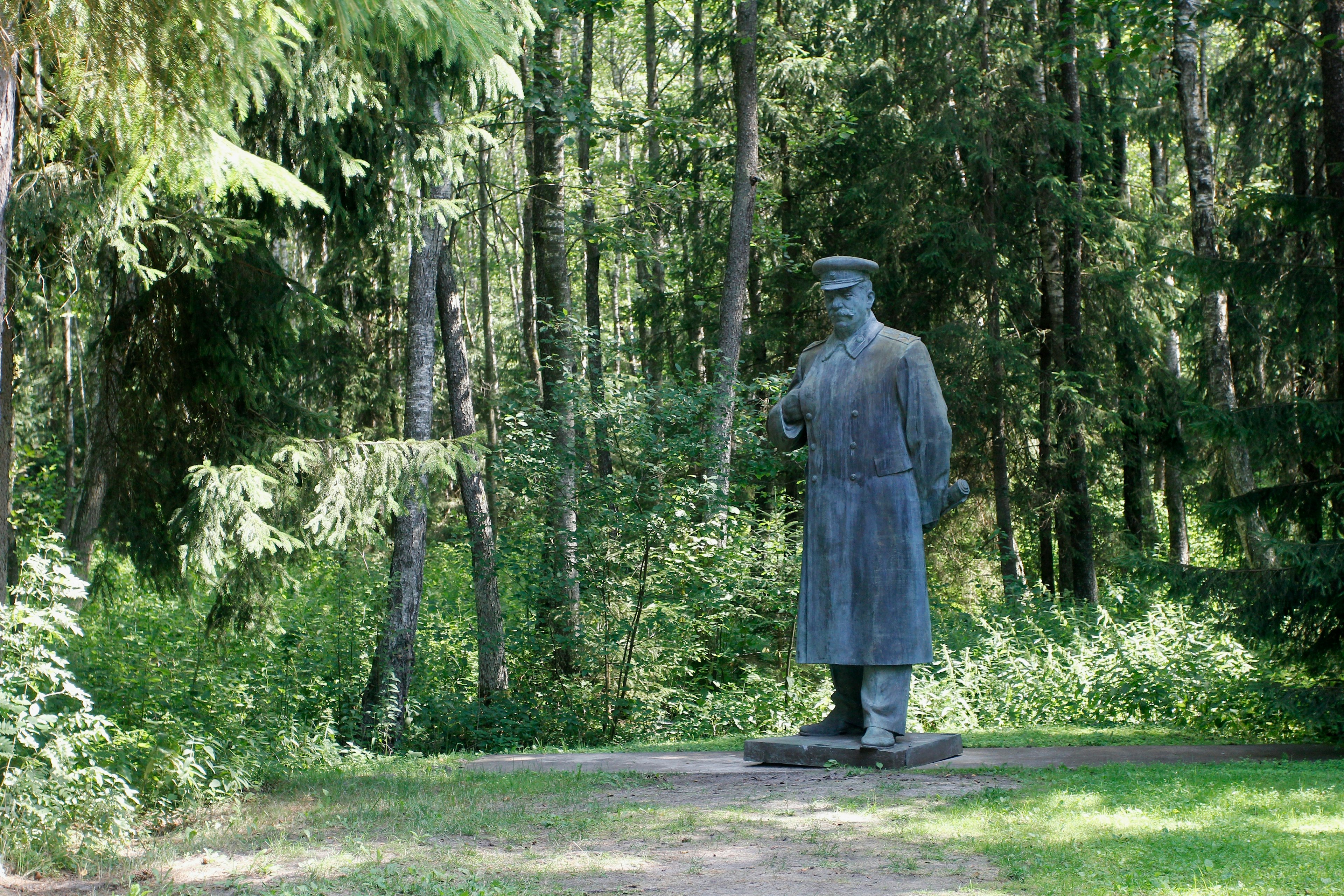 A bronze monument to Stalin from the USSR days, Grūtas Park, Druskininkai, Lithuania