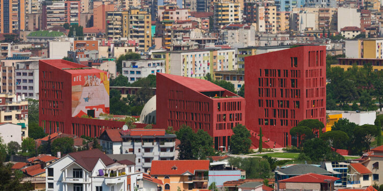 oppenheim architecture reveals tirana's college of europe campus