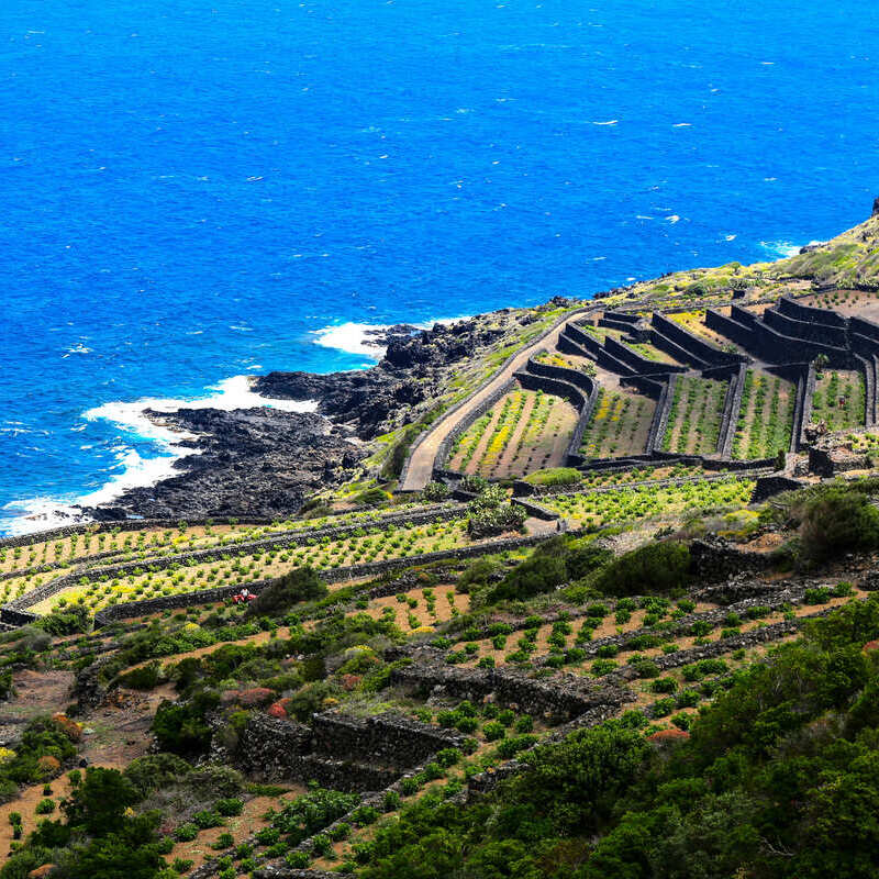 Aerial View Of Pantelleria Coast, Italy