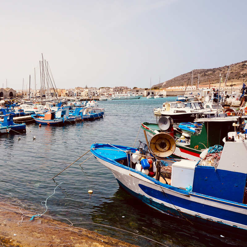 Boats In Pantelleria Town, Italy