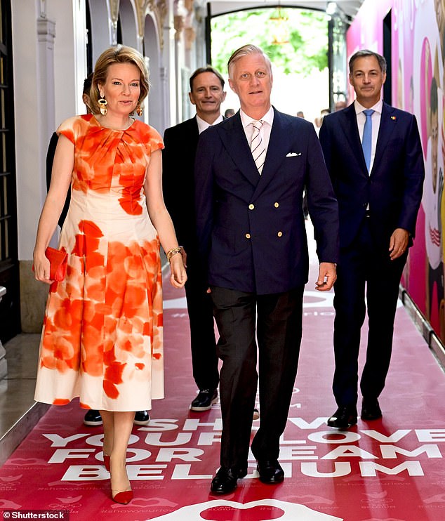 The European royal, 51, was joined by her husband King Philippe as they officially opened the hotel ahead of the 2024 Olympic Games in Paris