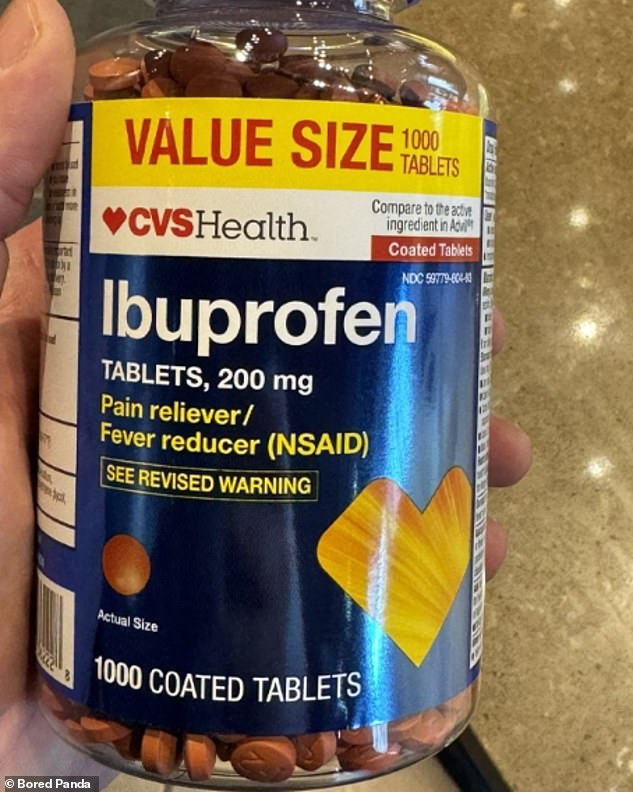 While large bulks of medicine are commonplace in the US, many Europeans are used to tiny packets of painkillers