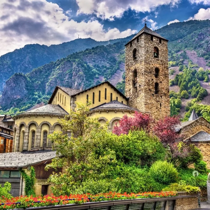 Ancient-Sant-Esteve-church-in-Andorra-la-Vella-Andorra