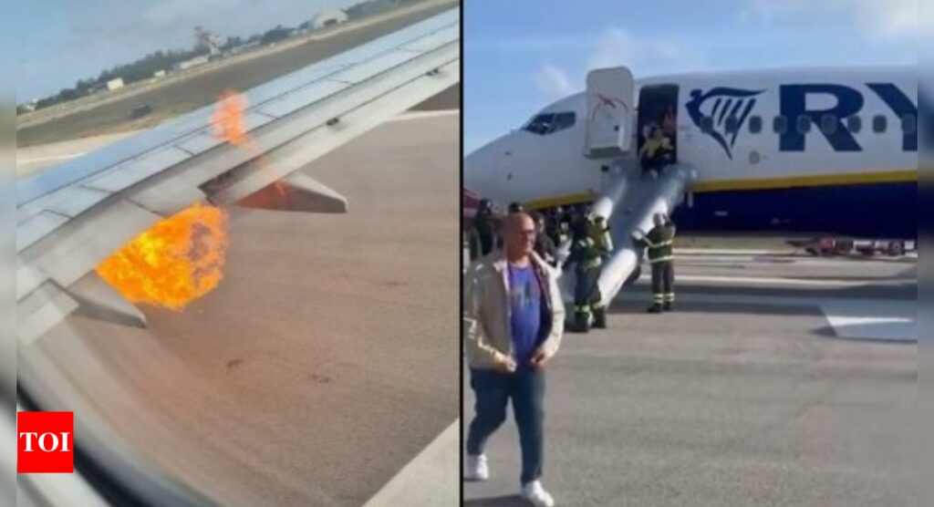 Fire on Ryanair Boeing jet in Italy was sparked from an issue with engine