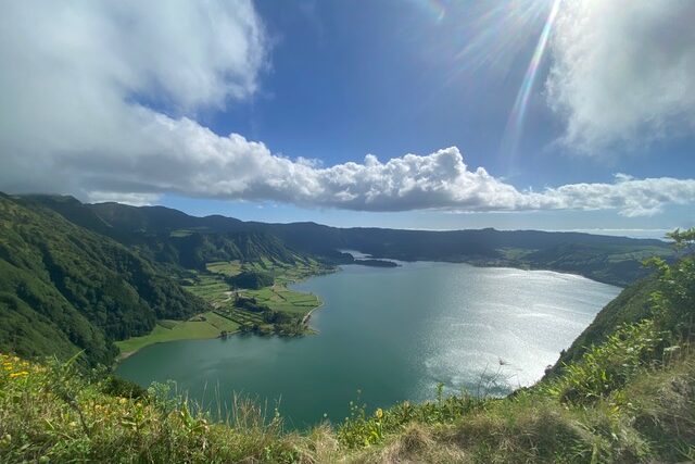 Lagoa des Sites Cidades on São Miguel Island in the Azores.