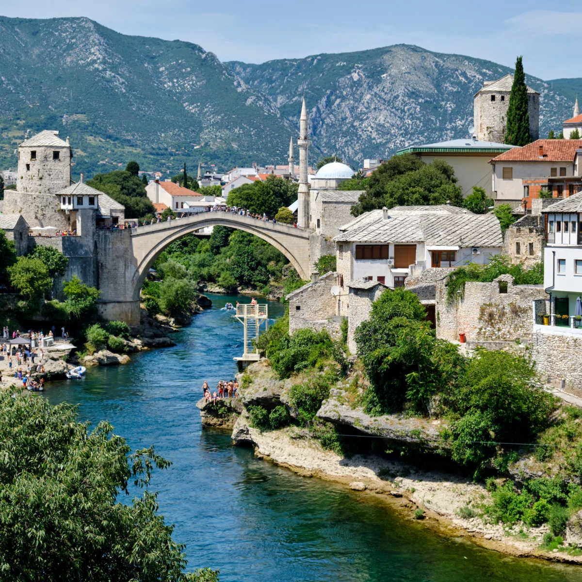 View of the Mostar Bridge