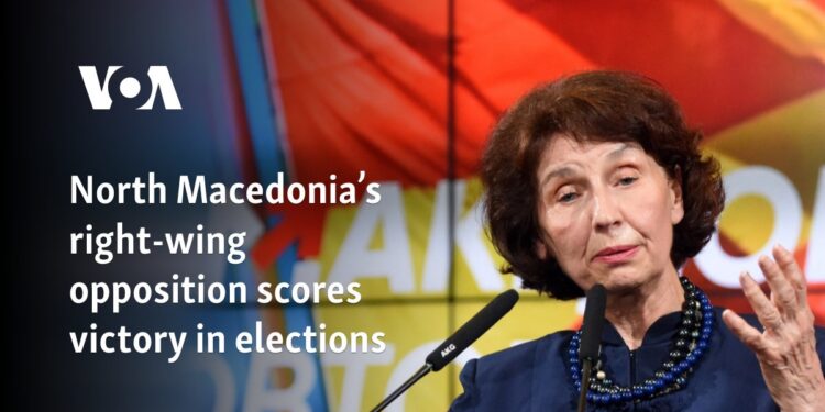 North Macedonia’s right-wing opposition scores victory in elections