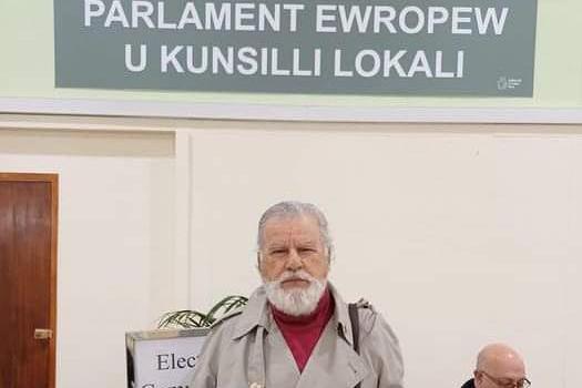 Norman Lowell after submitting his nomination for the 2024 MEP elections. Photo: Facebook/Norman Lowell