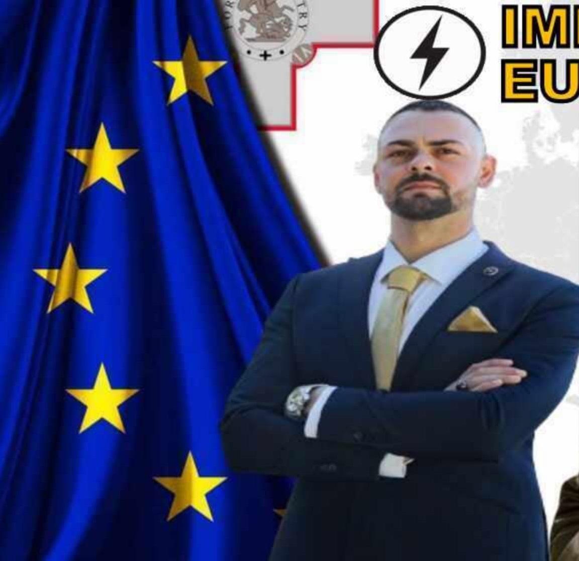 Terrence Portelli is one of the two Imperium Europa candidates contesting for the MEP elections. Photo: Facebook