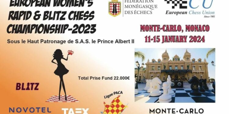 European Women’s Rapid and Blitz Chess Championship 2023 starts in Monaco – European Chess Union