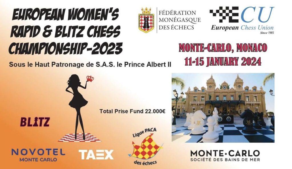 European Women’s Rapid and Blitz Chess Championship 2023 starts in Monaco – European Chess Union