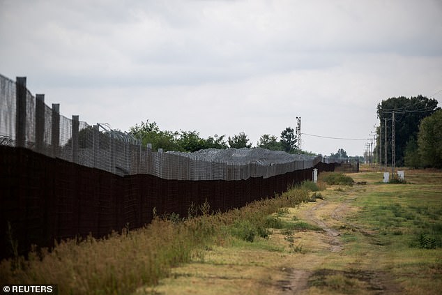 Hungary's border fence is seen on the Hungarian-Serbian border near Asotthalom, Hungary, September 10, 2024