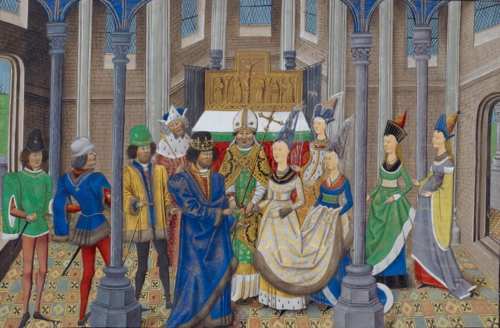 The wedding between John of Portugal and Phillipa of Lancaster