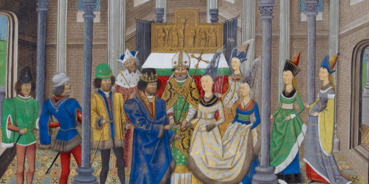 The wedding between John of Portugal and Phillipa of Lancaster