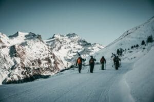 Tignes is a popular après-ski resort in Europe. 