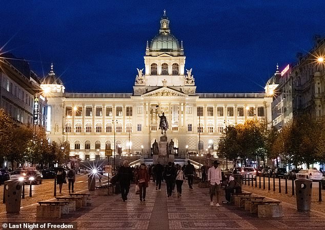 Stag-do culture has infuriated the locals in the city, who routinely swamp social media sites urging parties to stay awayl (pictured: The Národní Muzeum in Prague)