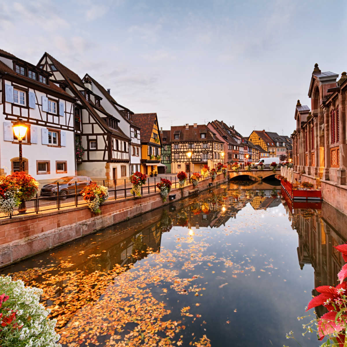 Autumnal morning in Colmar, Alsace, France