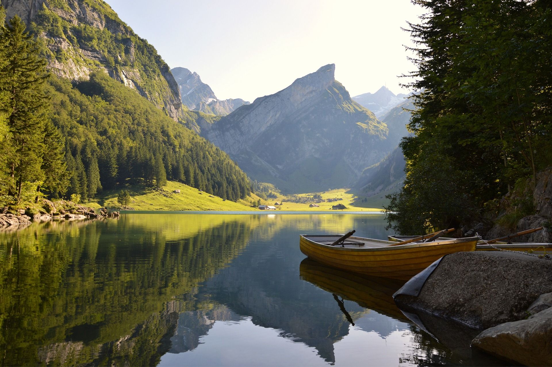 Switzerland mountains water body