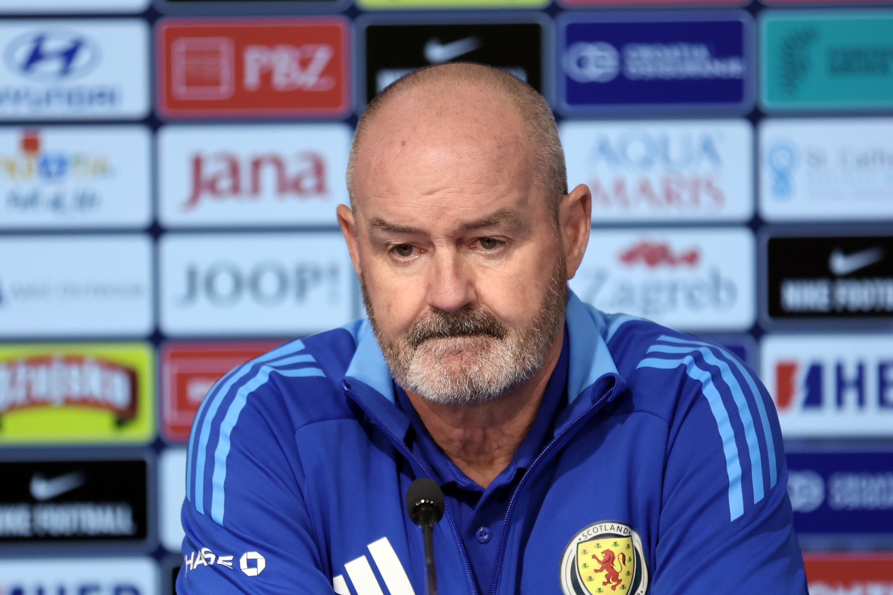 Steve Clarke saw his Scotland side denied a last-gasp goal by VAR (PA).