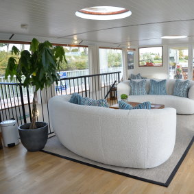 The Saloon aboard the Finesse.