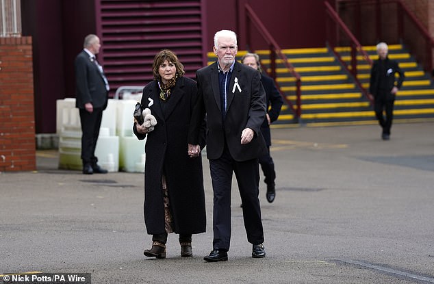 Villans legends including Peter Withe (right), who scored the winner in the 1982 European Cup final, were in attendance