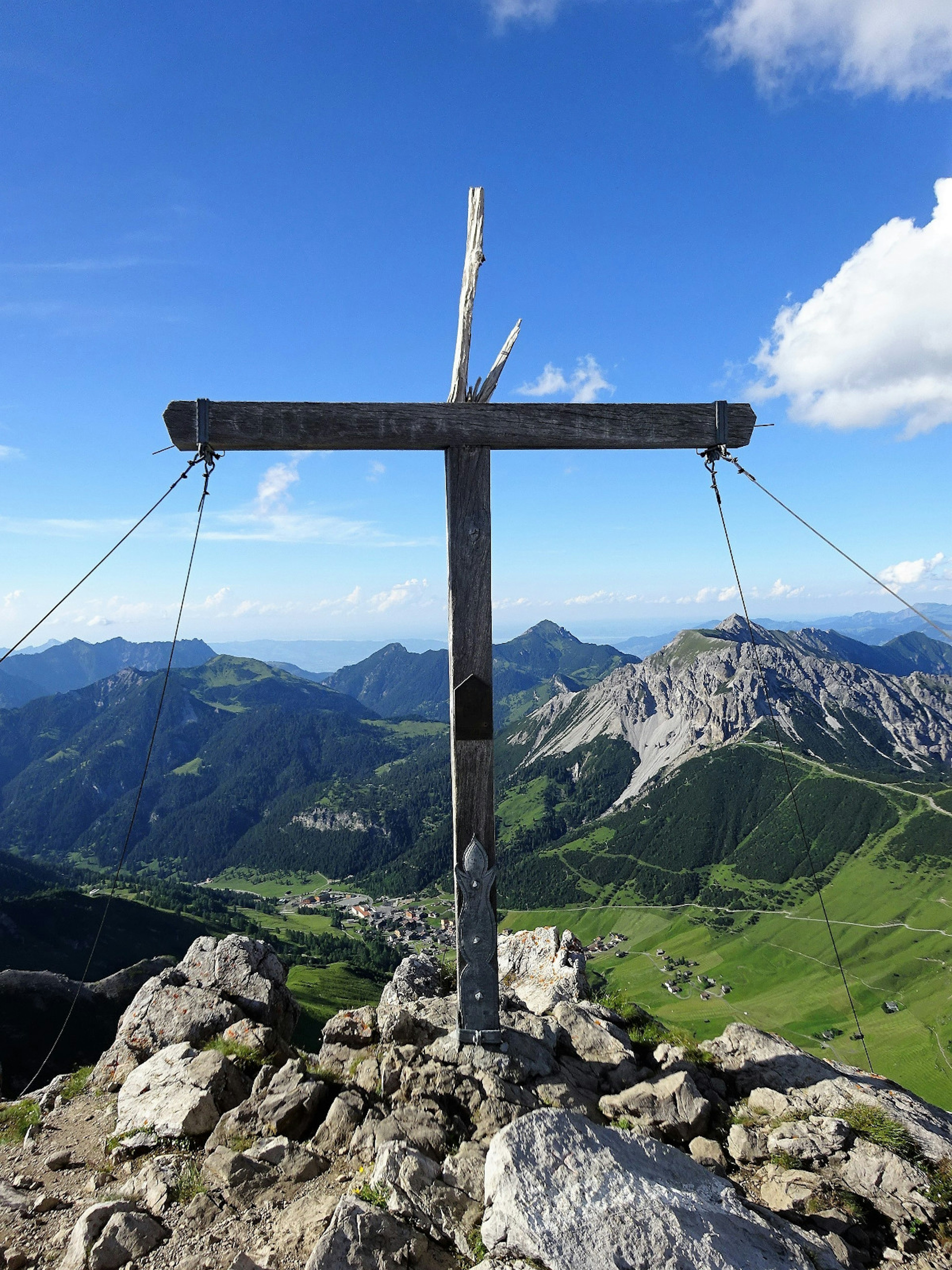 The Augstenberg summit offers views into the Liechtenstein, Swiss and Austrian Alps