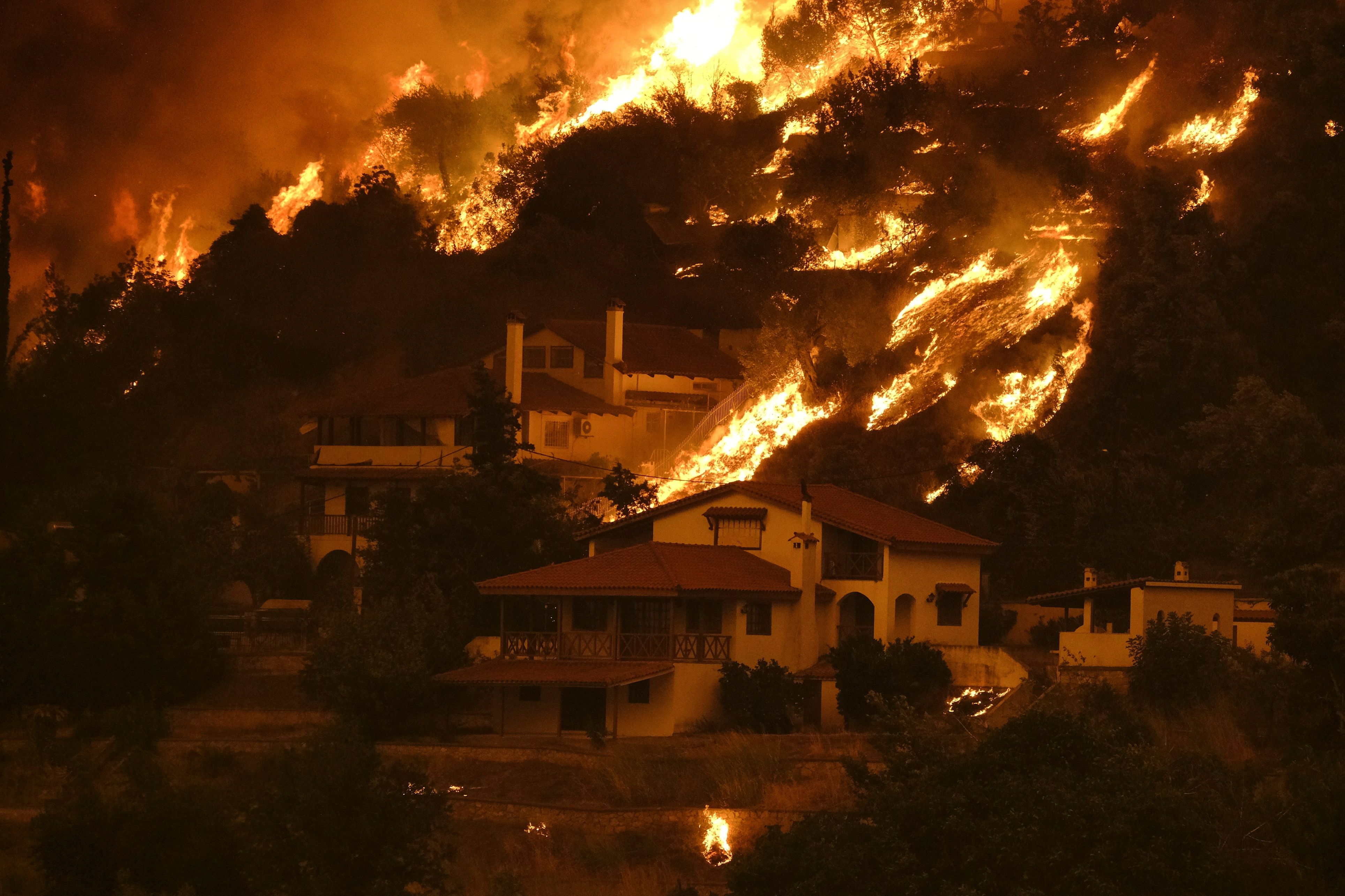 wildfires in Greece