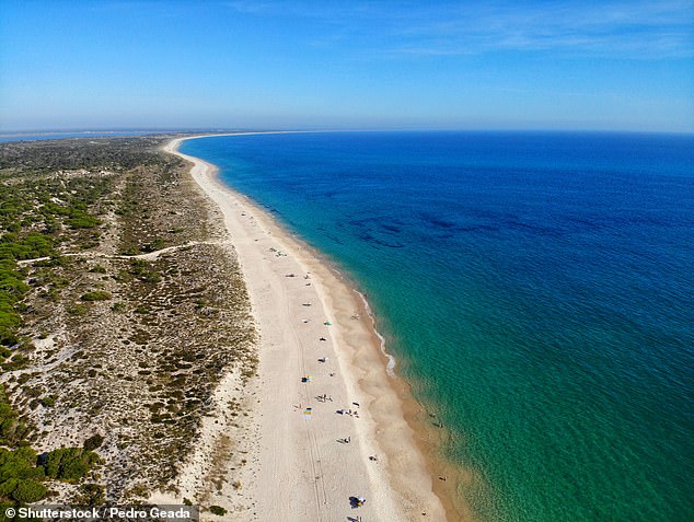 The golden sands stretch for miles along Portugal's unspoilt coastline