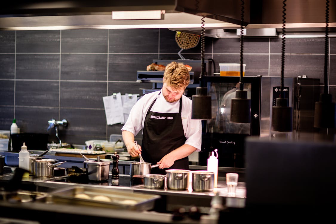 Chef cooking in the kitchen