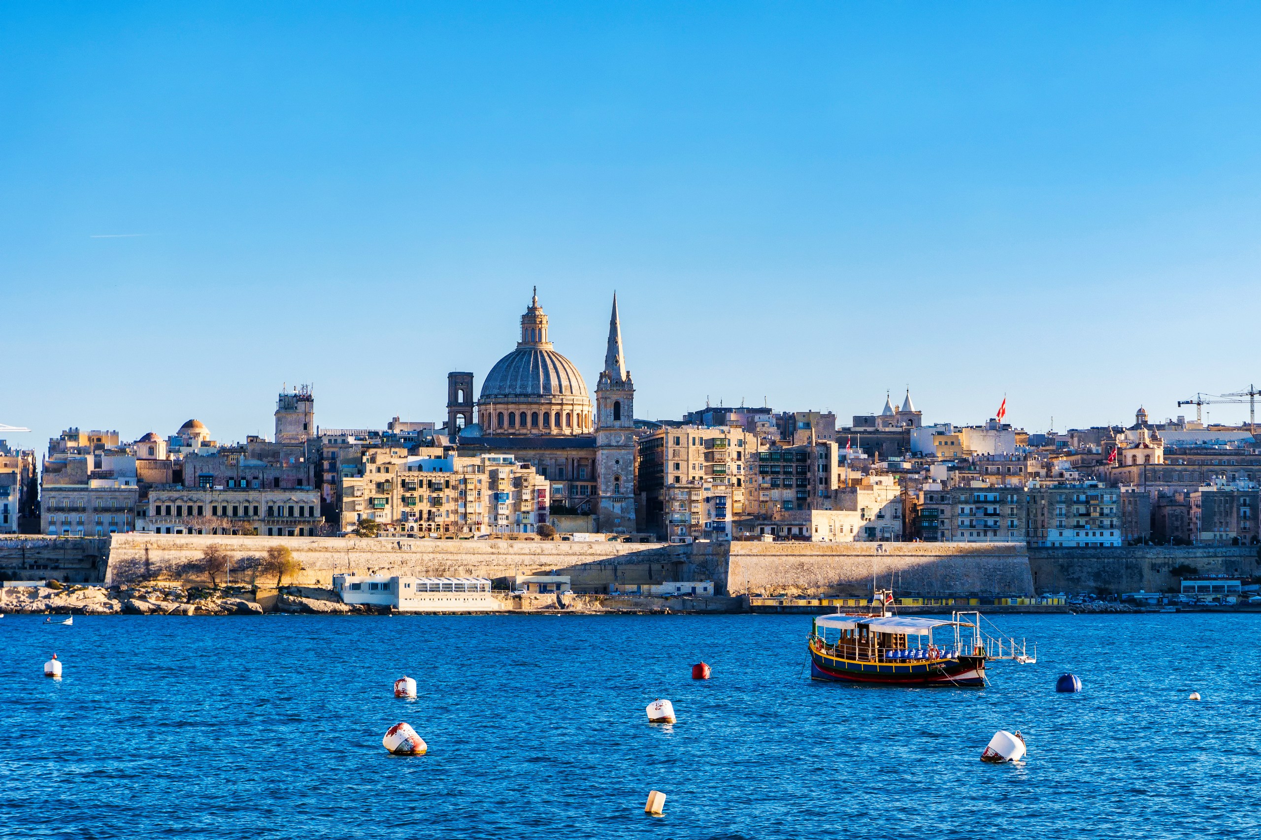 The Valletta skyline over the Grand Harbour