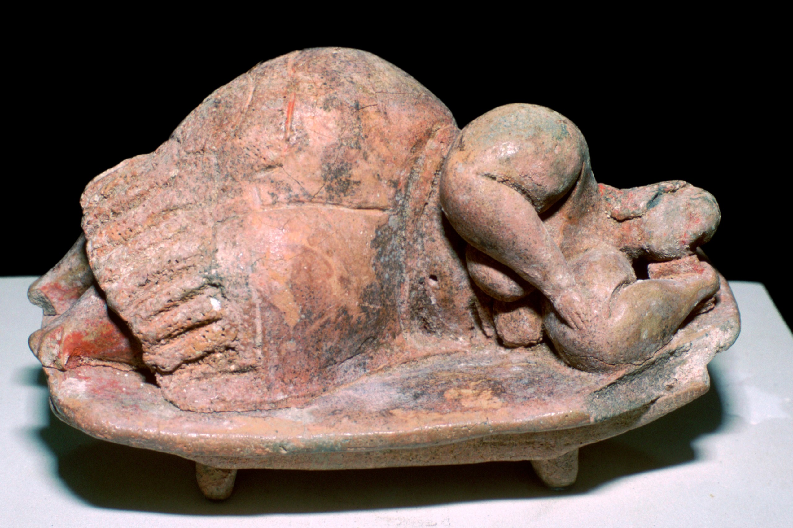 The Sleeping Lady, a clay figurine (c 3000BC) discovered in the Hypogeum and now in Malta’s National Museum of Archaeology