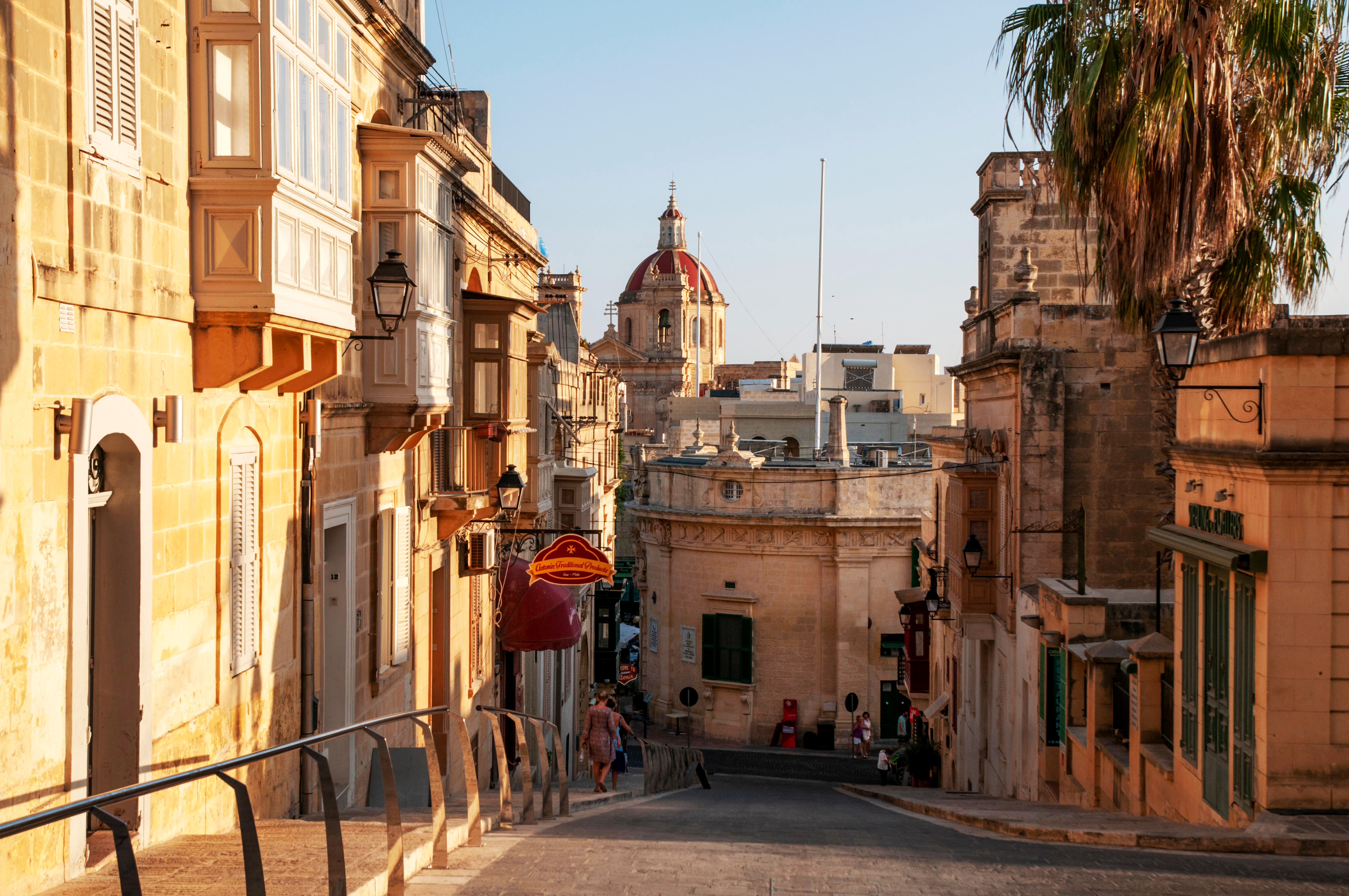 The streets of Victoria, the capital of Gozo