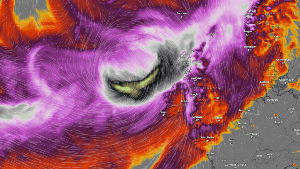 The Potential Severe Windstorm Approaching