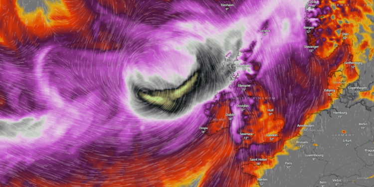 The Potential Severe Windstorm Approaching